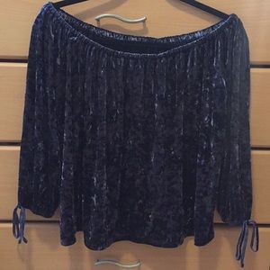 Velvet American Eagle Off the Shoulder Top